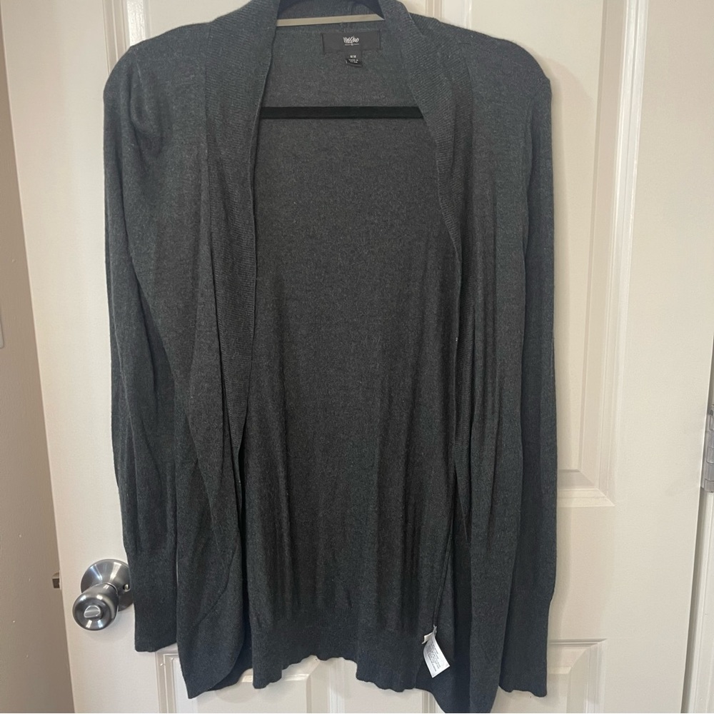 Mossimo Charcoal Grey Open front sweater